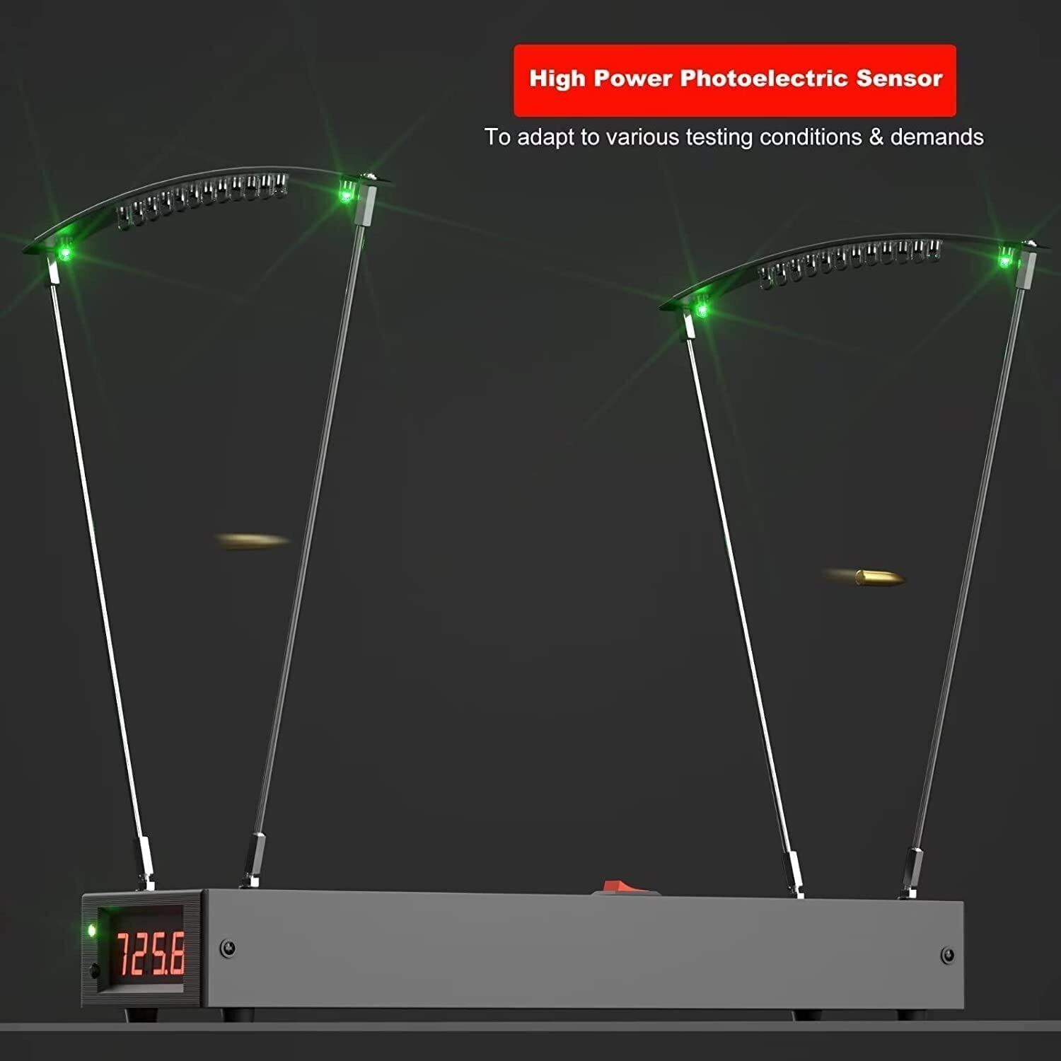 4-6500FPS Arrow Speed Tester Ball Bullet Velocity Measure